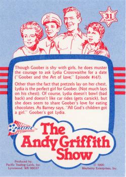 1990 Pacific The Andy Griffith Show Series 1 #31 Goober Says Hey! Back
