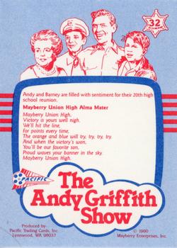 1990 Pacific The Andy Griffith Show Series 1 #32 Class Reunion Back