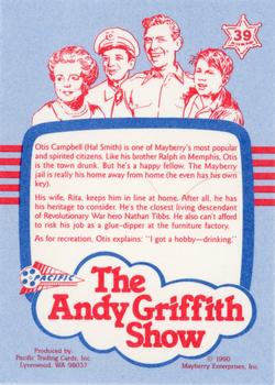 1990 Pacific The Andy Griffith Show Series 1 #39 Otis Campbell Back