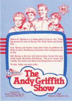 1990 Pacific The Andy Griffith Show Series 1 #40 All Smiles Back