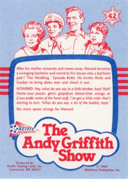 1990 Pacific The Andy Griffith Show Series 1 #42 Party Animal Back