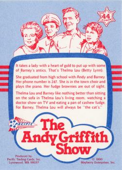 1990 Pacific The Andy Griffith Show Series 1 #44 Thelma Lou Back