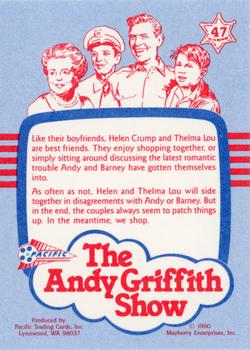 1990 Pacific The Andy Griffith Show Series 1 #47 Out Shopping Back