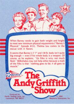 1990 Pacific The Andy Griffith Show Series 1 #56 Mayberry Hold-Up Back