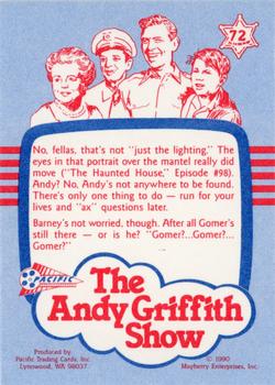 1990 Pacific The Andy Griffith Show Series 1 #72 Mayberry Stare Case Back