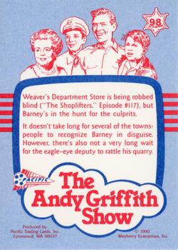1990 Pacific The Andy Griffith Show Series 1 #98 Dummy Detective Back