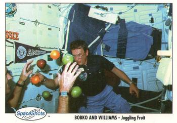 1990-92 Space Ventures Space Shots #0134 Bobko and Williams - Juggling Fruit Front