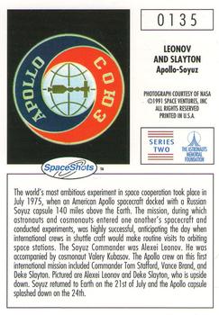 1990-92 Space Ventures Space Shots #0135 Alexei A. Leonov / Donald Slayton Back