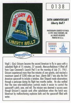 1990-92 Space Ventures Space Shots #0138 30th Anniversary - Liberty Bell 7 Back