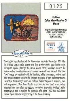 1990-92 Space Ventures Space Shots #0195 Galileo - Color Visualization Of Moon Back