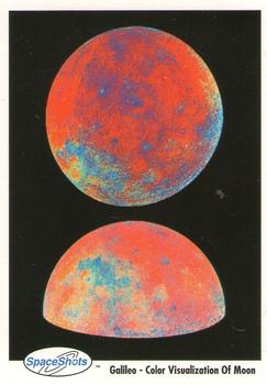 1990-92 Space Ventures Space Shots #0195 Galileo - Color Visualization Of Moon Front