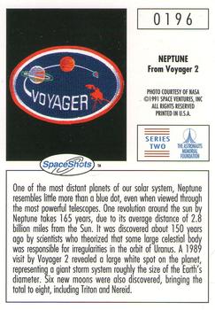 1990-92 Space Ventures Space Shots #0196 Neptune From Voyager 2 Back