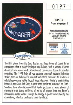 1990-92 Space Ventures Space Shots #0197 Jupiter From Voyager 1 Back