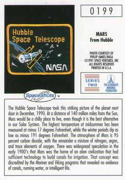 1990-92 Space Ventures Space Shots #0199 Mars From Hubble Back