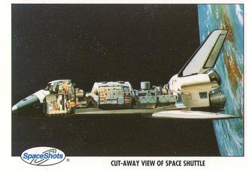 1990-92 Space Ventures Space Shots #0287 Cut-Away View of Space Shuttle Front