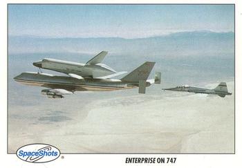 1990-92 Space Ventures Space Shots #0288 Enterprise on 747 Front