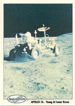 1990-92 Space Ventures Space Shots #0042 Apollo 16 - Young At Lunar Rover Front