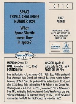 1990-92 Space Ventures Space Shots #0110 Buzz Aldrin Back