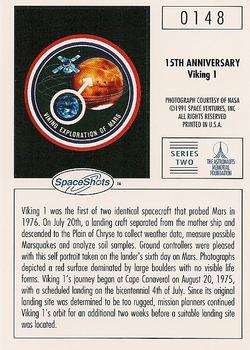 1990-92 Space Ventures Space Shots #0148 15th Anniversary - Viking 1 Back