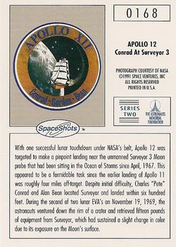 1990-92 Space Ventures Space Shots #0168 Apollo 12 - Conrad At Surveyor 3 Back