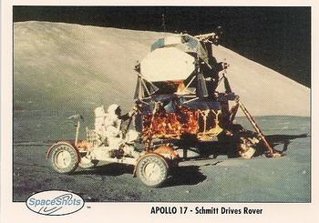 1990-92 Space Ventures Space Shots #0173 Apollo 17 - Schmitt Drives Rover Front
