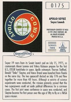 1990-92 Space Ventures Space Shots #0175 Apollo-Soyuz - Soyuz Launch Back