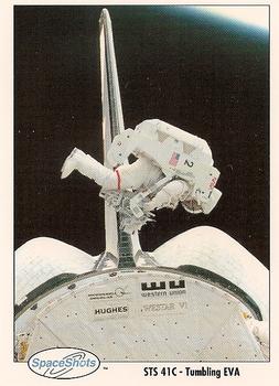 1990-92 Space Ventures Space Shots #0178 STS 41C - Tumbling EVA Front