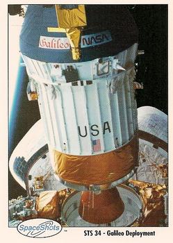 1990-92 Space Ventures Space Shots #0187 STS 34 - Galileo Deployment Front