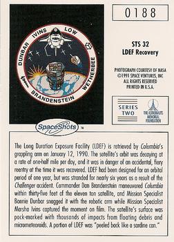 1990-92 Space Ventures Space Shots #0188 STS 32 - LDEF Recovery Back