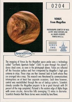 1990-92 Space Ventures Space Shots #0204 Venus From Magellan Back