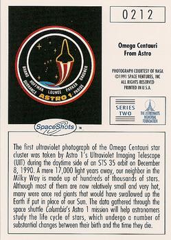1990-92 Space Ventures Space Shots #0212 Omega Centauri From Astro Back
