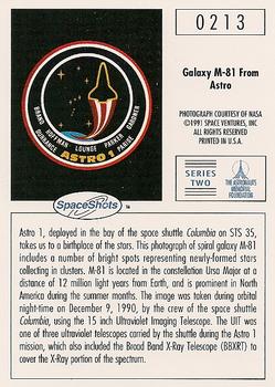 1990-92 Space Ventures Space Shots #0213 Galaxy M-81 From Astro Back