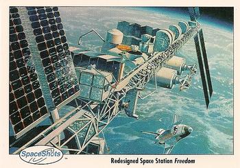1990-92 Space Ventures Space Shots #0215 Redesigned Space Station Freedom Front