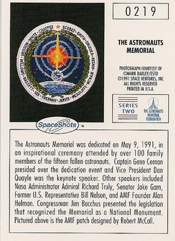 1990-92 Space Ventures Space Shots #0219 The Astronauts Memorial Back
