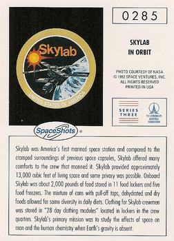 1990-92 Space Ventures Space Shots #0285 Skylab in Orbit Back
