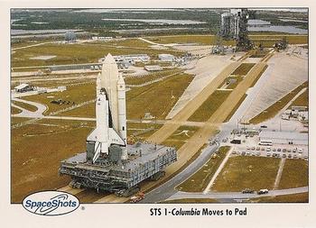 1990-92 Space Ventures Space Shots #0289 STS 1 - Columbia Moves to Pad Front