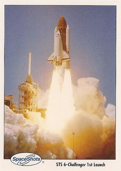 1990-92 Space Ventures Space Shots #0290 STS 6 - Challenger 1st Launch Front