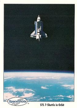 1990-92 Space Ventures Space Shots #0291 STS 7 - Shuttle in Orbit Front