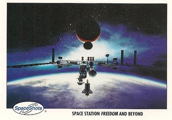 1990-92 Space Ventures Space Shots #0325 Space Station Freedom and Beyond Front