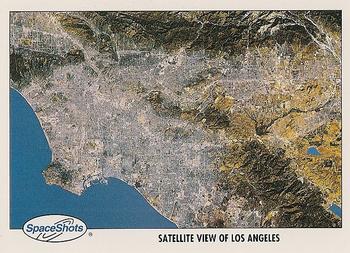 1990-92 Space Ventures Space Shots #0327 Satellite View of Los Angeles Front