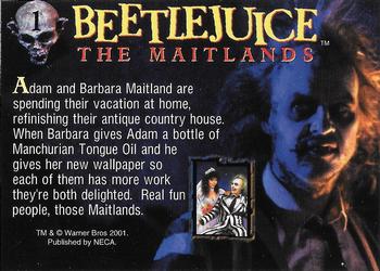 2001 NECA Beetlejuice #1 The Maitlands Back