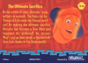 1997 Skybox Disney Hercules #26 The Ultimate Sacrifice Back