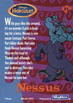 1997 Skybox Disney Hercules #31 Nessus Back