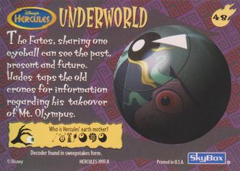 1997 Skybox Disney Hercules #48 Underworld ... The Fates Back