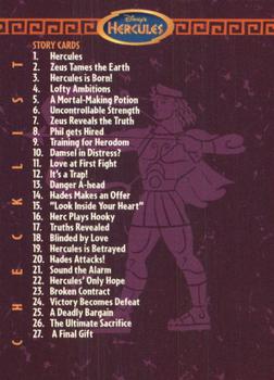 1997 Skybox Disney Hercules #69 Checklist Front