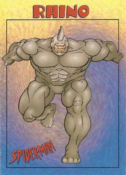 1997 Fleer Spider-Man #28 Rhino Front