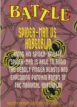 1997 Fleer Spider-Man #37 Spider-Man vs. Hobgoblin Back