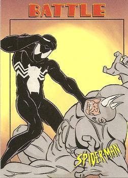1997 Fleer Spider-Man #40 Spider-Man vs. Rhino Front