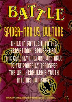 1997 Fleer Spider-Man #44 Spider-Man vs. Vulture Back
