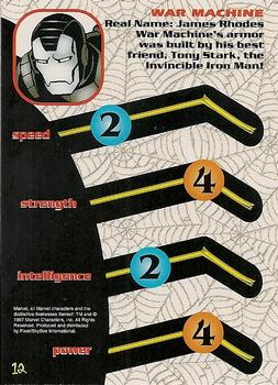 1997 Fleer Spider-Man #12 War machine Back